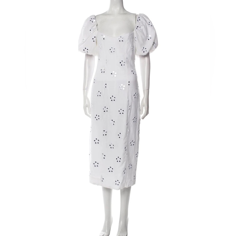 Rhode puff sleeve midi dress. NWOT